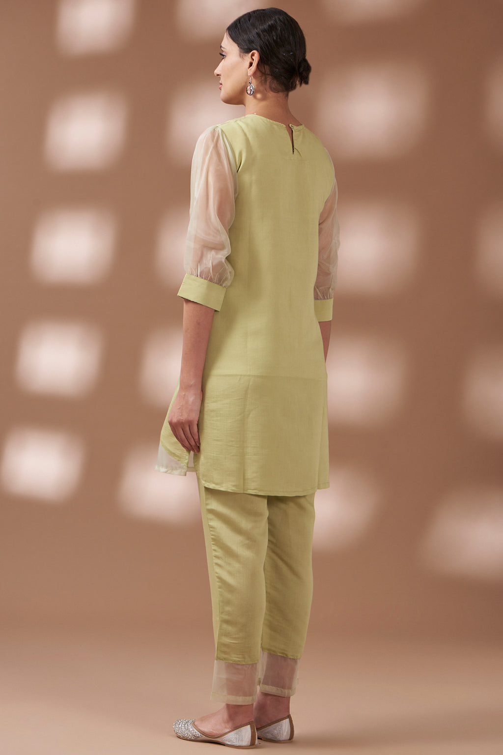 Pastel Green Embroidered Co-ord Set