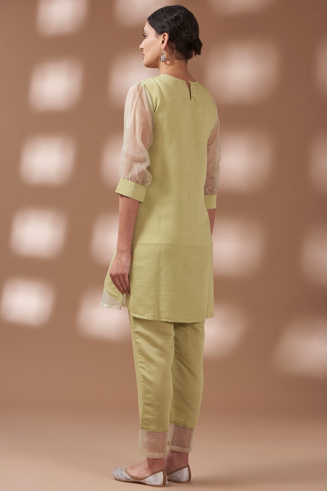 Pastel Green Embroidered Co-ord Set