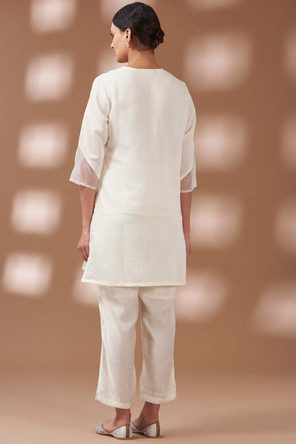 White Embroidered Co-ord Set