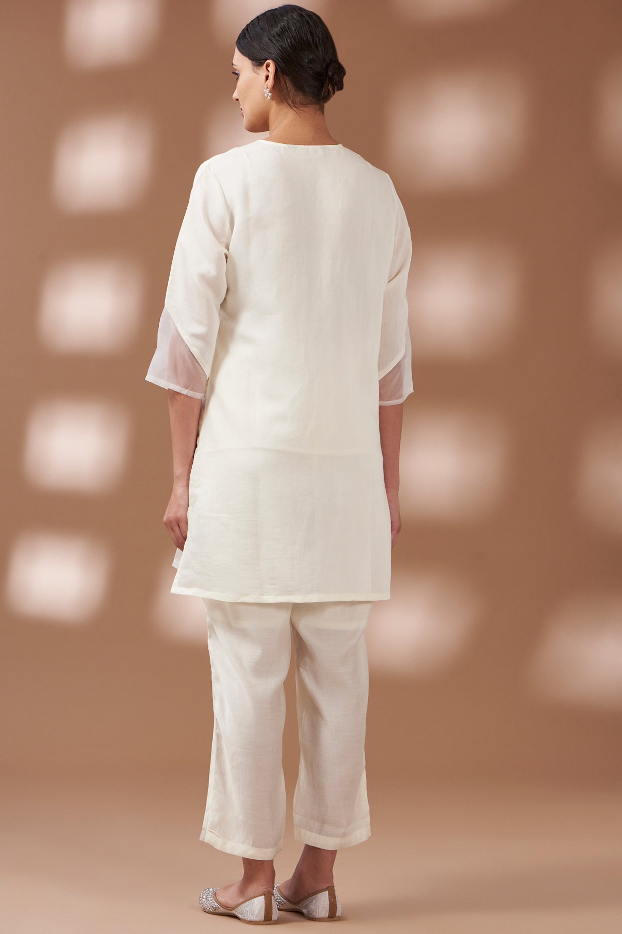 White Embroidered Co-ord Set