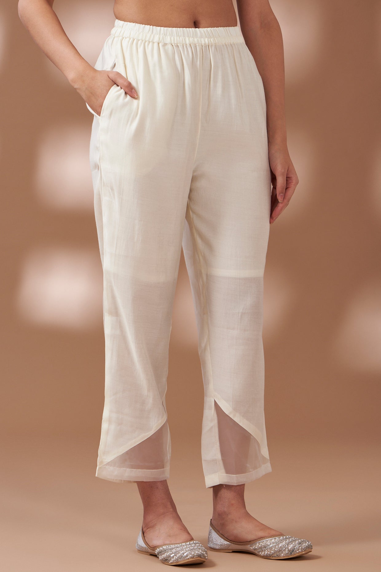 White Embroidered Co-ord Set