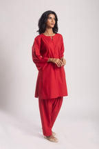 Aja Cotton Poplin Kurta Salwar Set