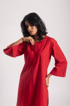 Aja Cotton Poplin Kurta Salwar Set