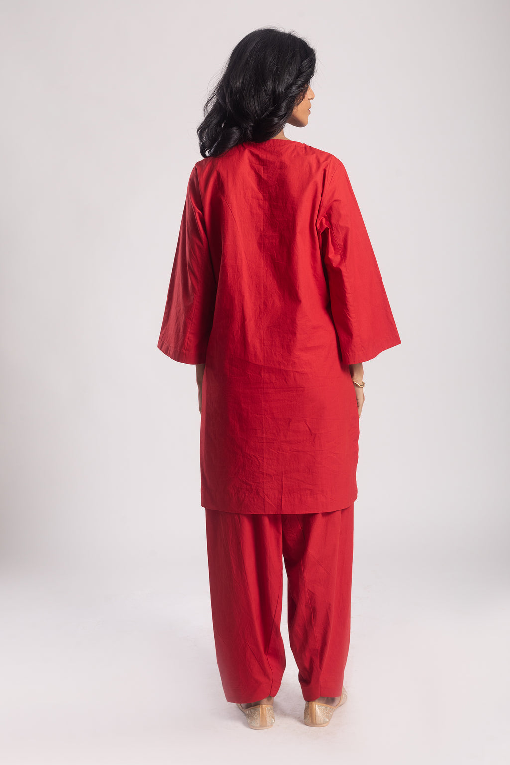 Aja Cotton Poplin Kurta Salwar Set