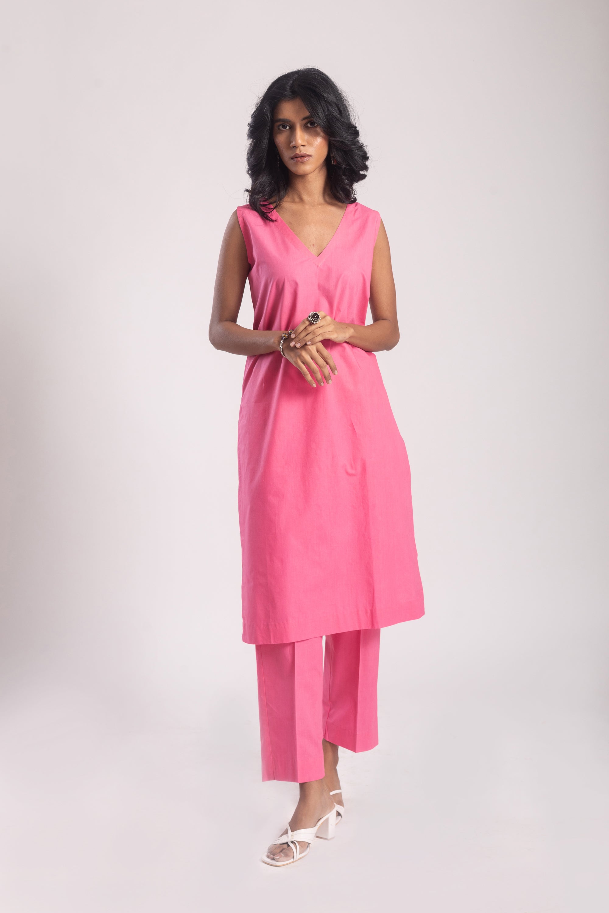 Kuvira Cotton Poplin Kurta Set