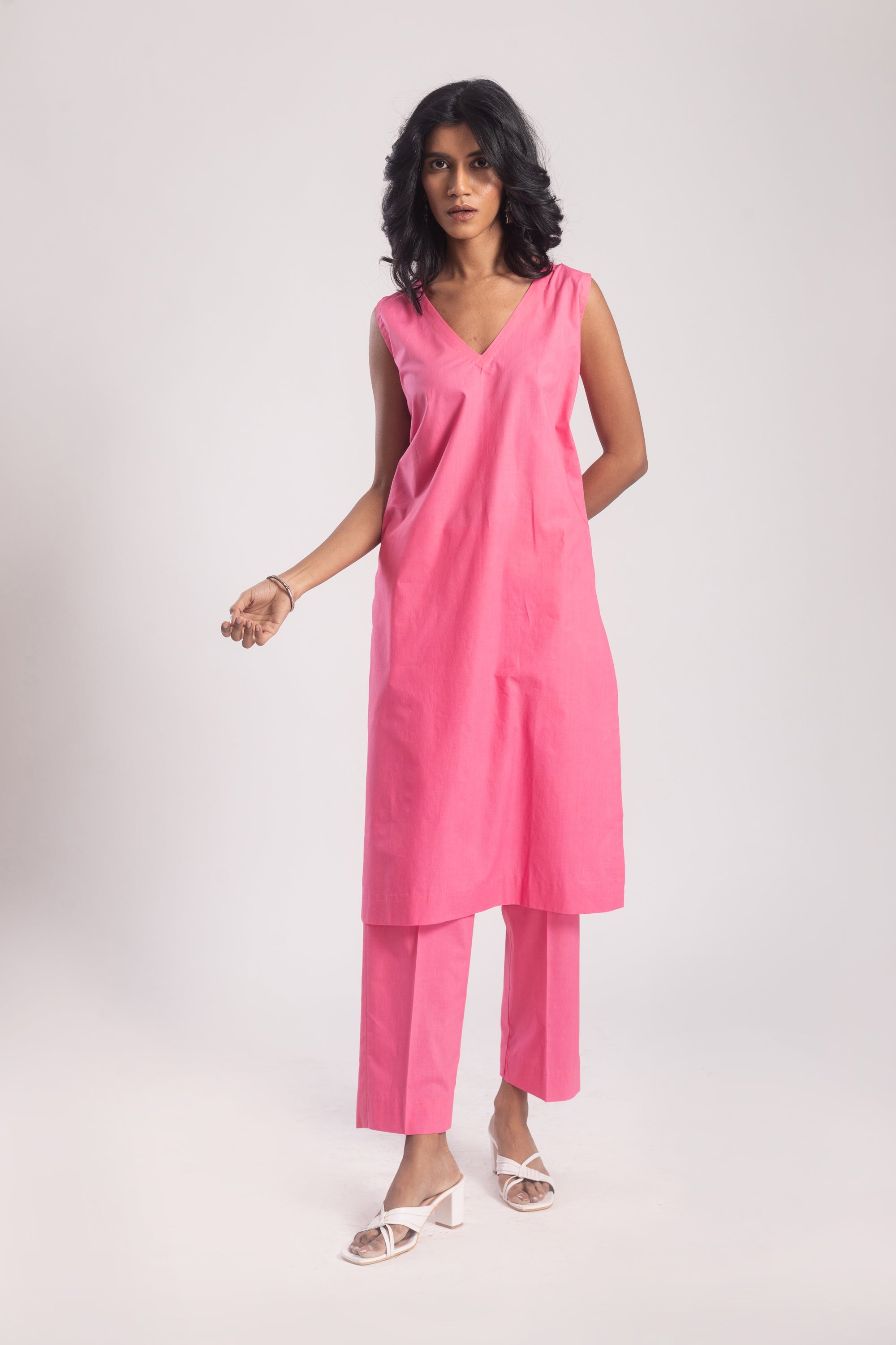 Kuvira Cotton Poplin Kurta Set