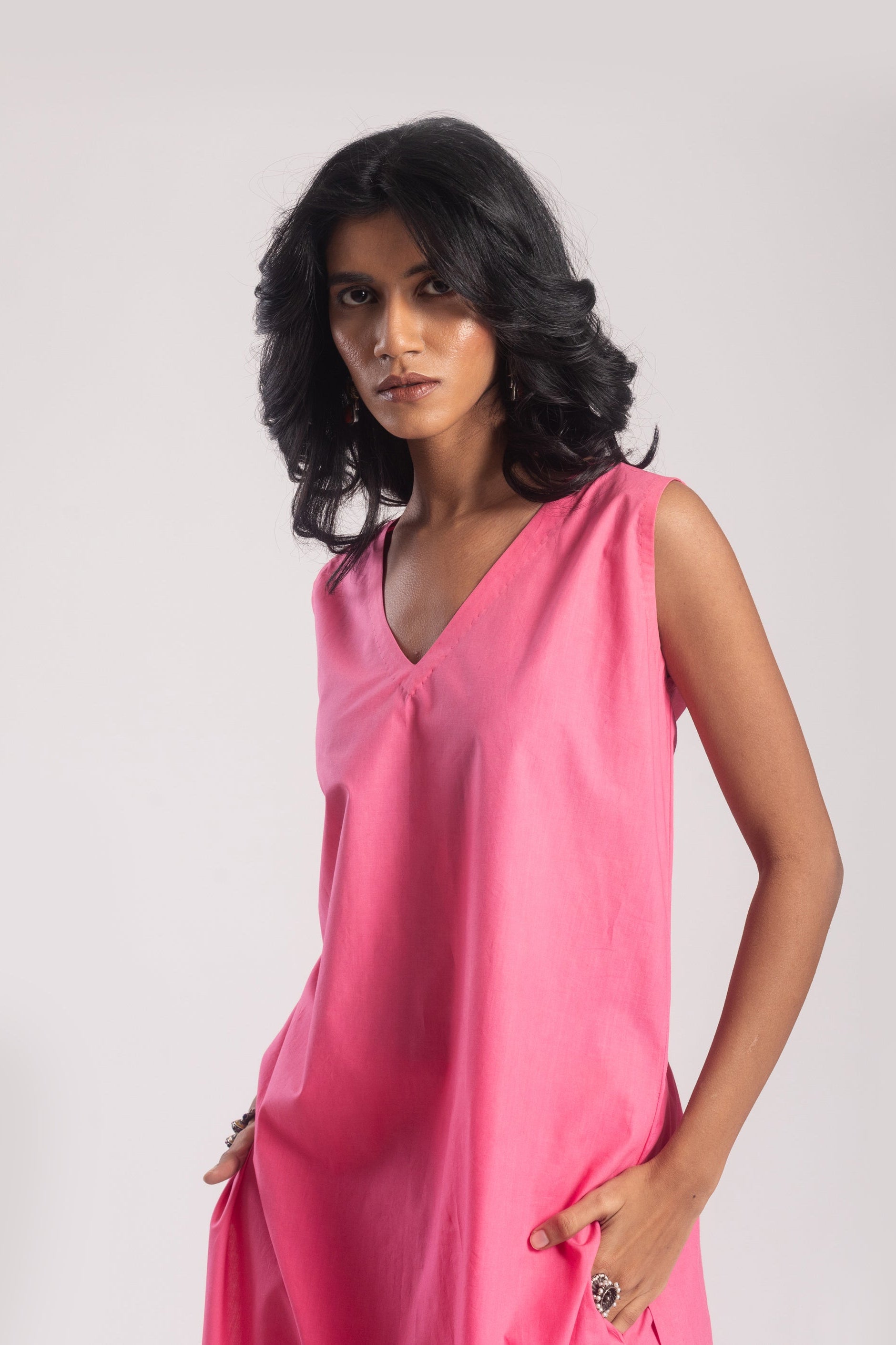 Kuvira Cotton Poplin Kurta Set