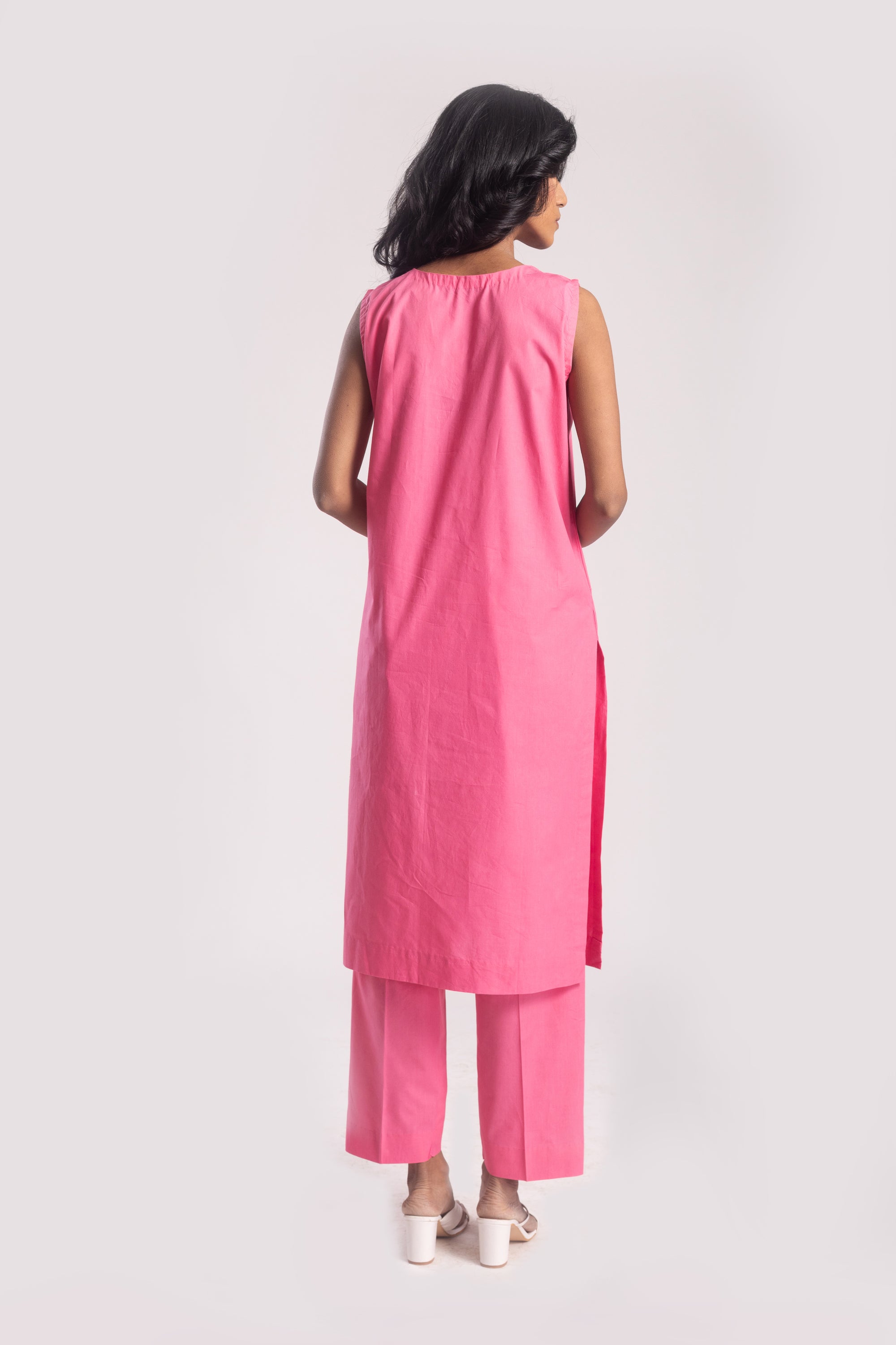 Kuvira Cotton Poplin Kurta Set