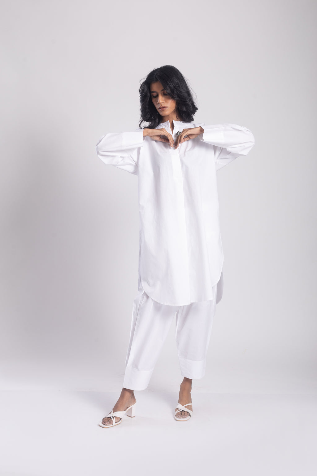 Arjuna Cotton Poplin Pathani Kurta Set