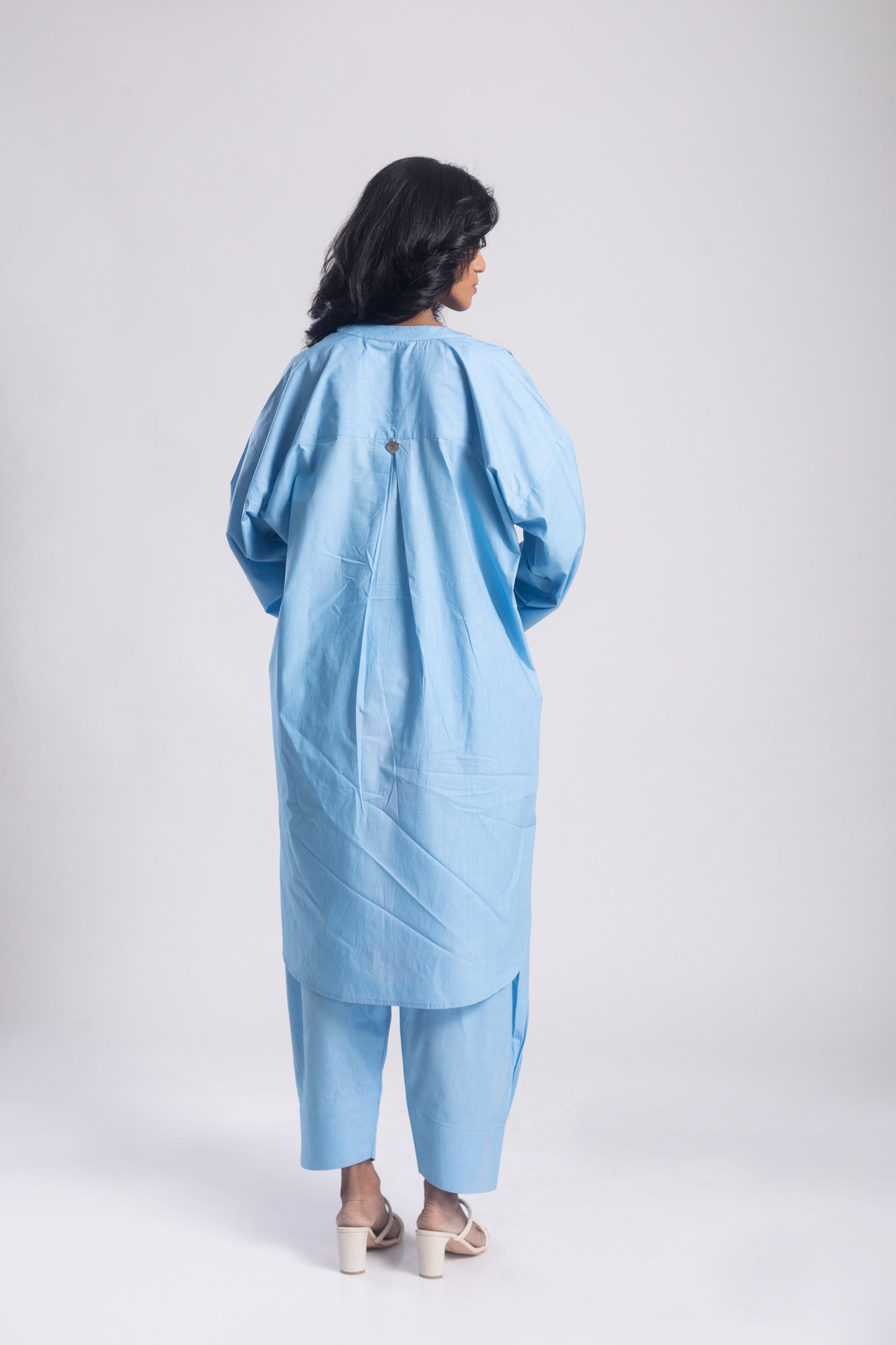 Ditsa Cotton Poplin Pathani Kurta Set
