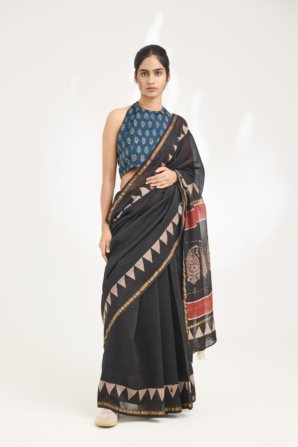 Raga Handblock Bagru Printed Saree