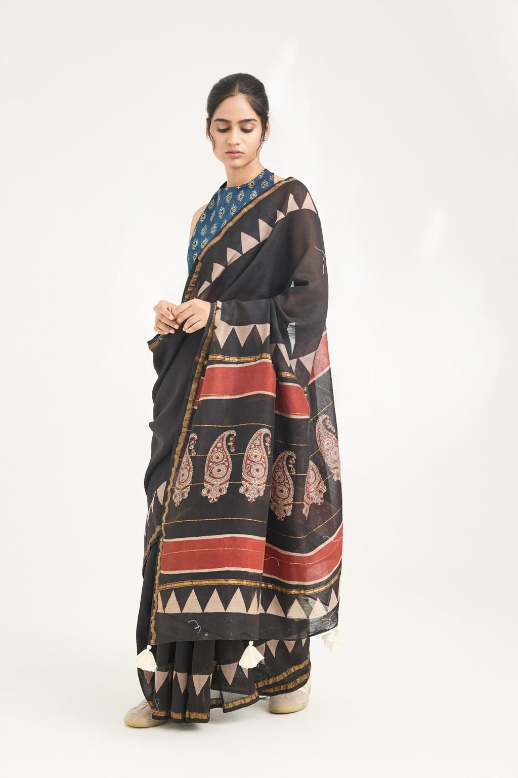Raga Handblock Bagru Printed Saree