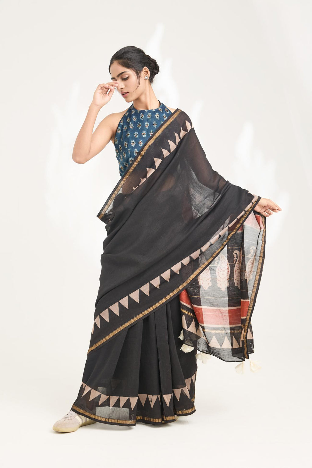 Raga Handblock Bagru Printed Saree