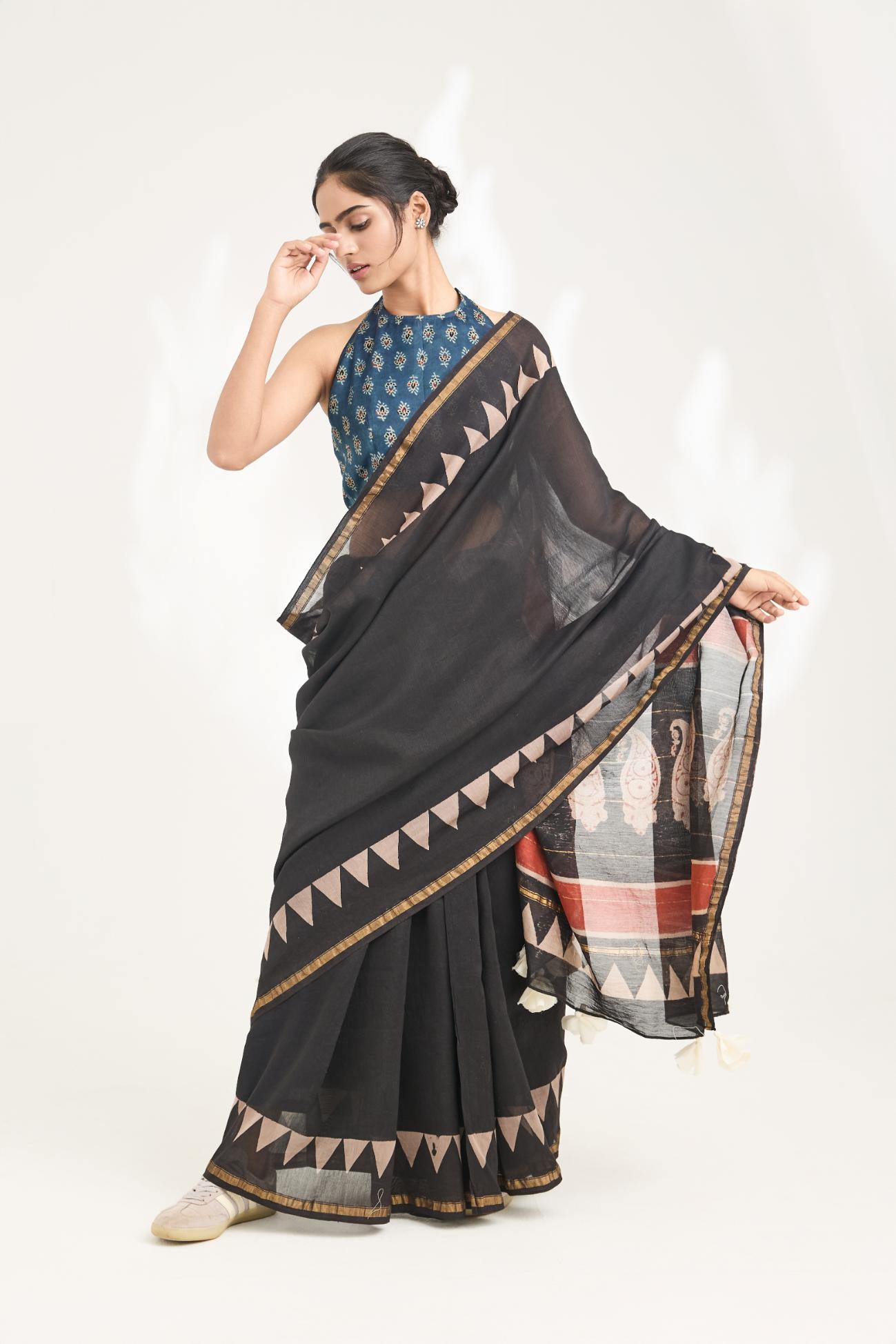 Raga Handblock Bagru Printed Saree