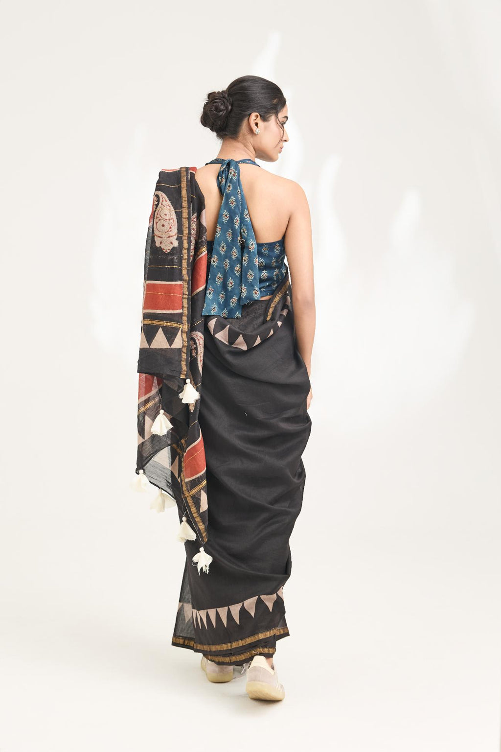 Raga Handblock Bagru Printed Saree