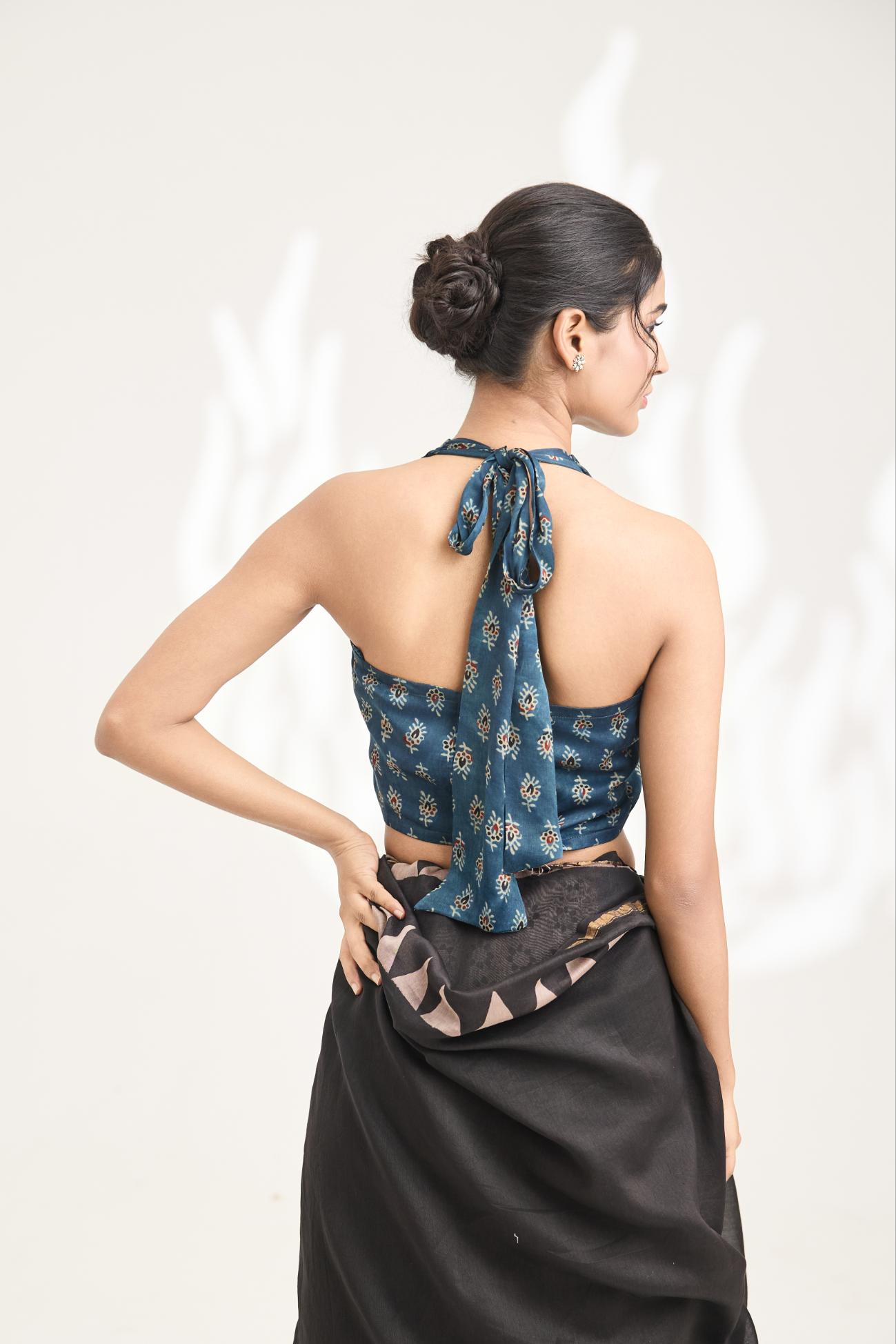 Reet handblock Ajrakh printed blouse