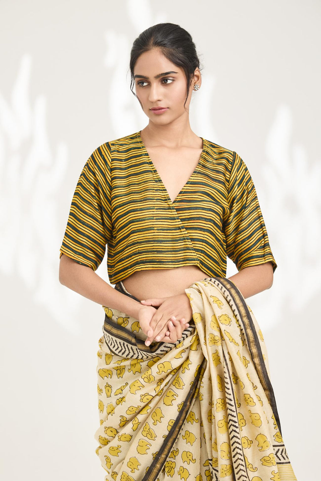 Vamika handblock Ajrakh printed blouse