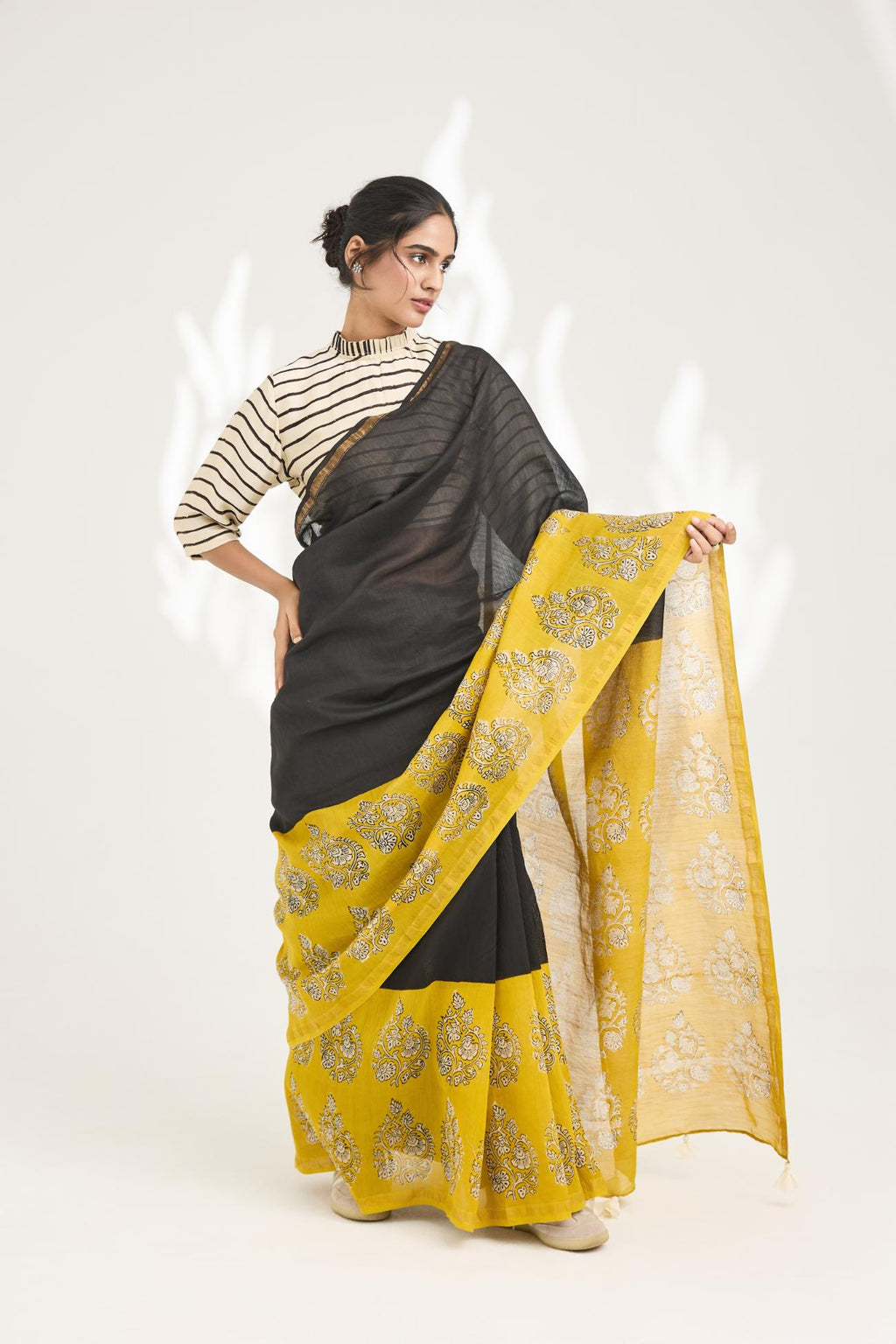 Kala Handblock Bagru Printed Saree