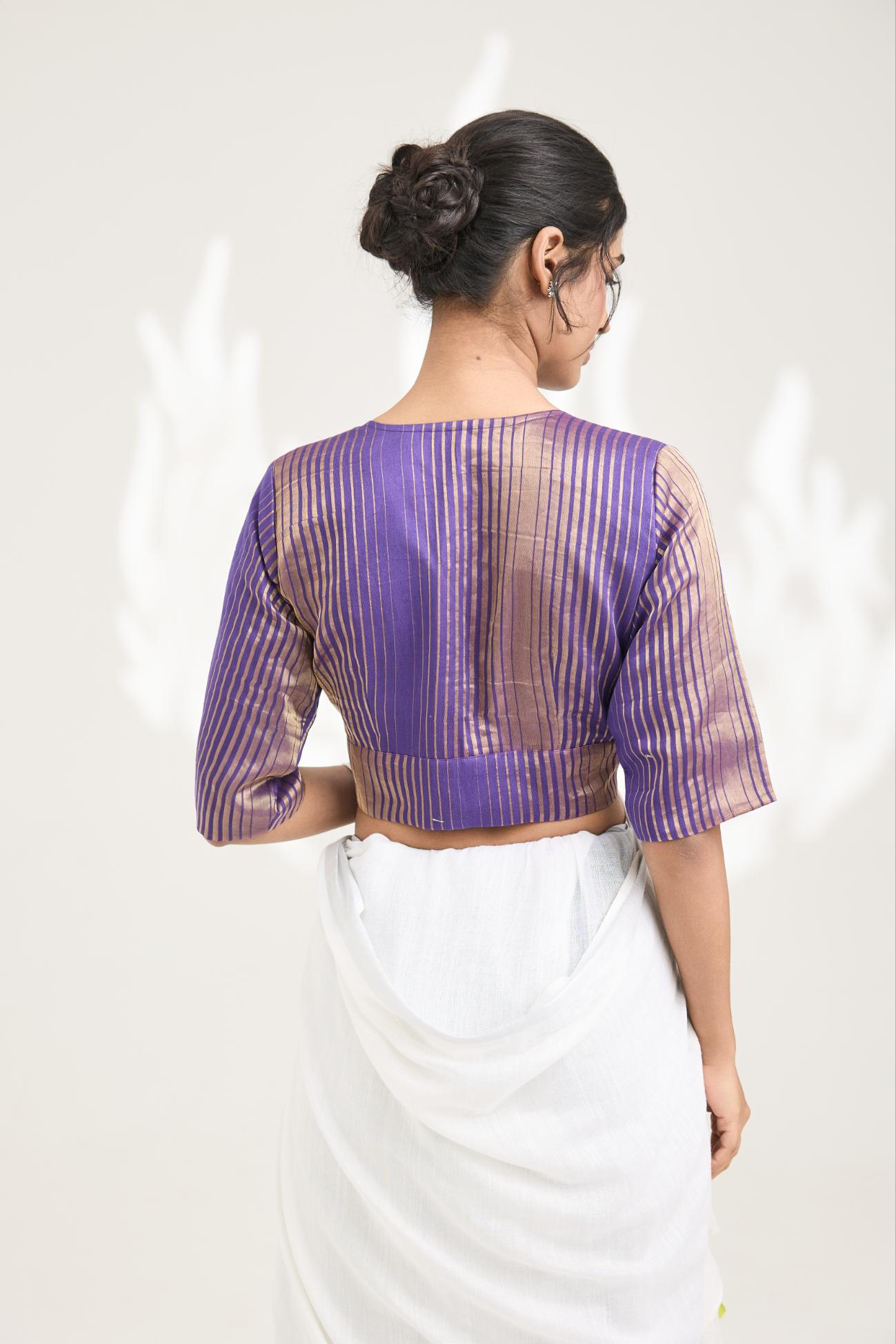 Kalika Zari chanderi silk blouse