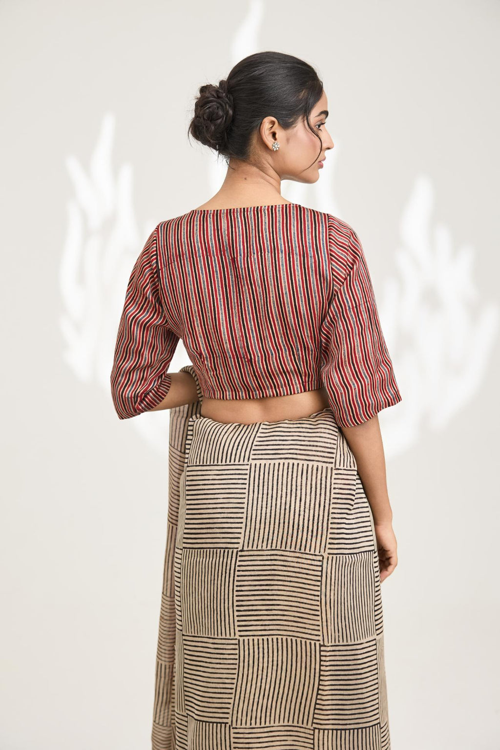 Mati handblock Ajrakh printed blouse