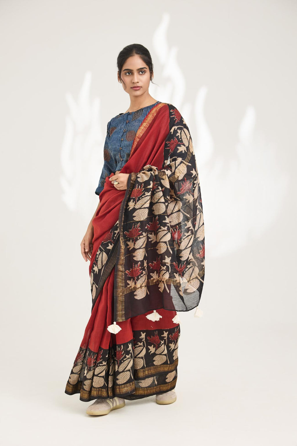Vedika Handblock Bagru Printed Saree
