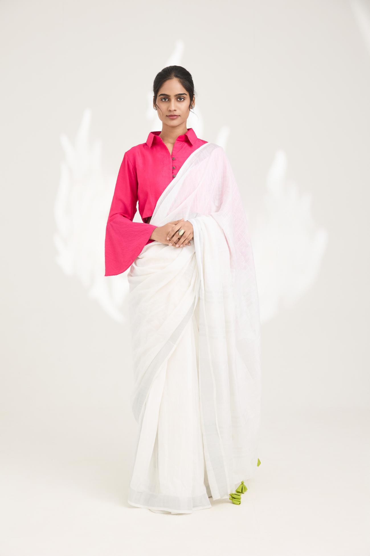 Saaj handblock Ajrakh printed blouse