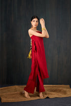 Gulal Dola Silk Kurta Set