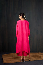 Gulaabi Dola Silk Kurta Set
