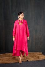 Gulaabi Dola Silk Kurta Set