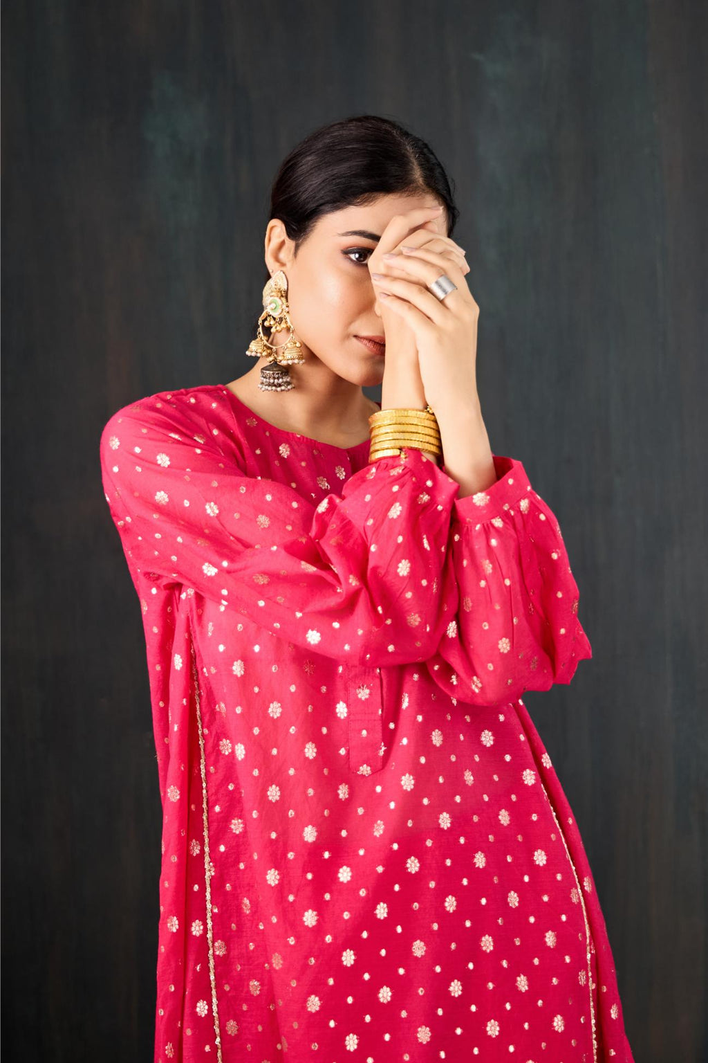 Surkhi Chanderi Kurta Set