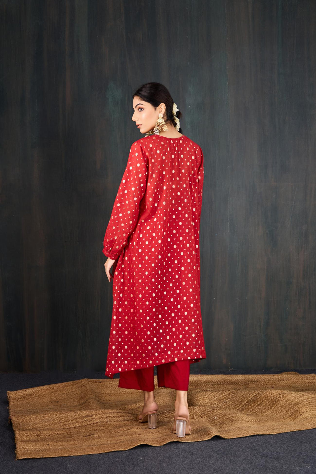 Karva Chanderi Kurta Set