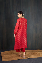Karva Chanderi Kurta Set