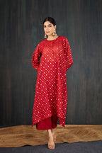 Karva Chanderi Kurta Set