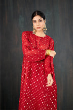 Karva Chanderi Kurta Set
