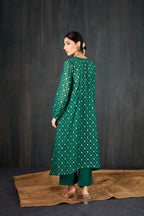 Panna Chanderi Kurta Set