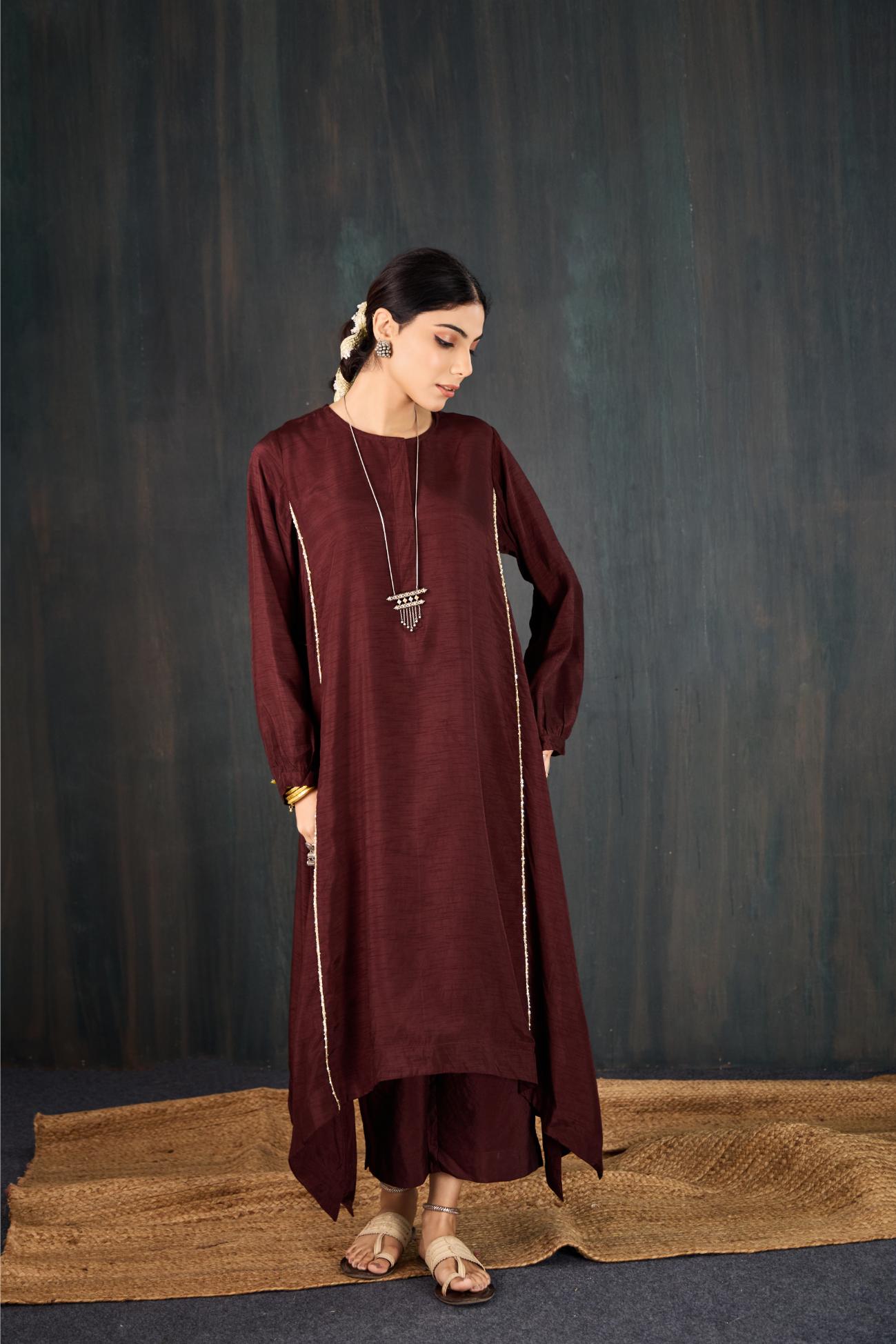 Sukoon Dola Silk Kurta Set