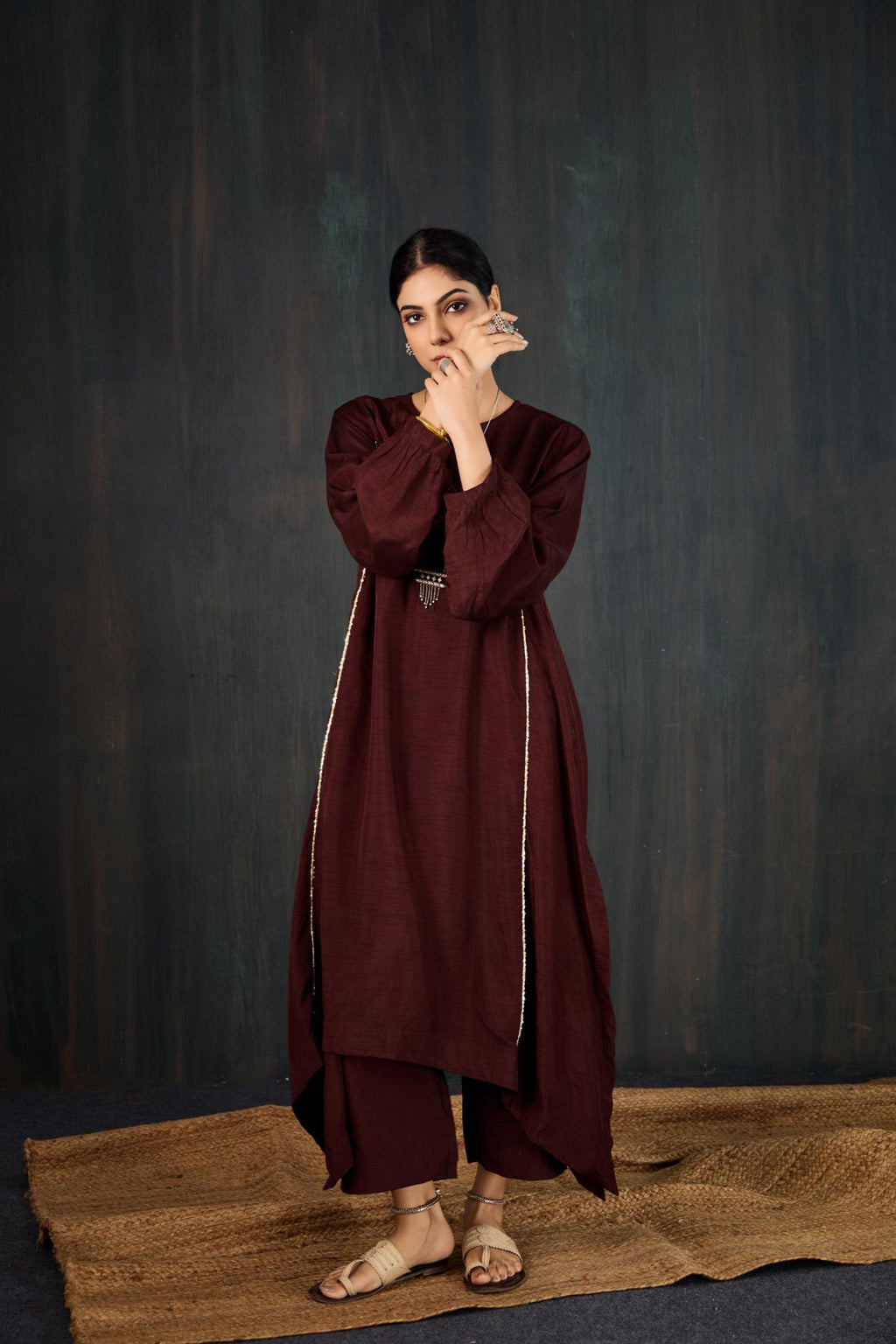 Sukoon Dola Silk Kurta Set
