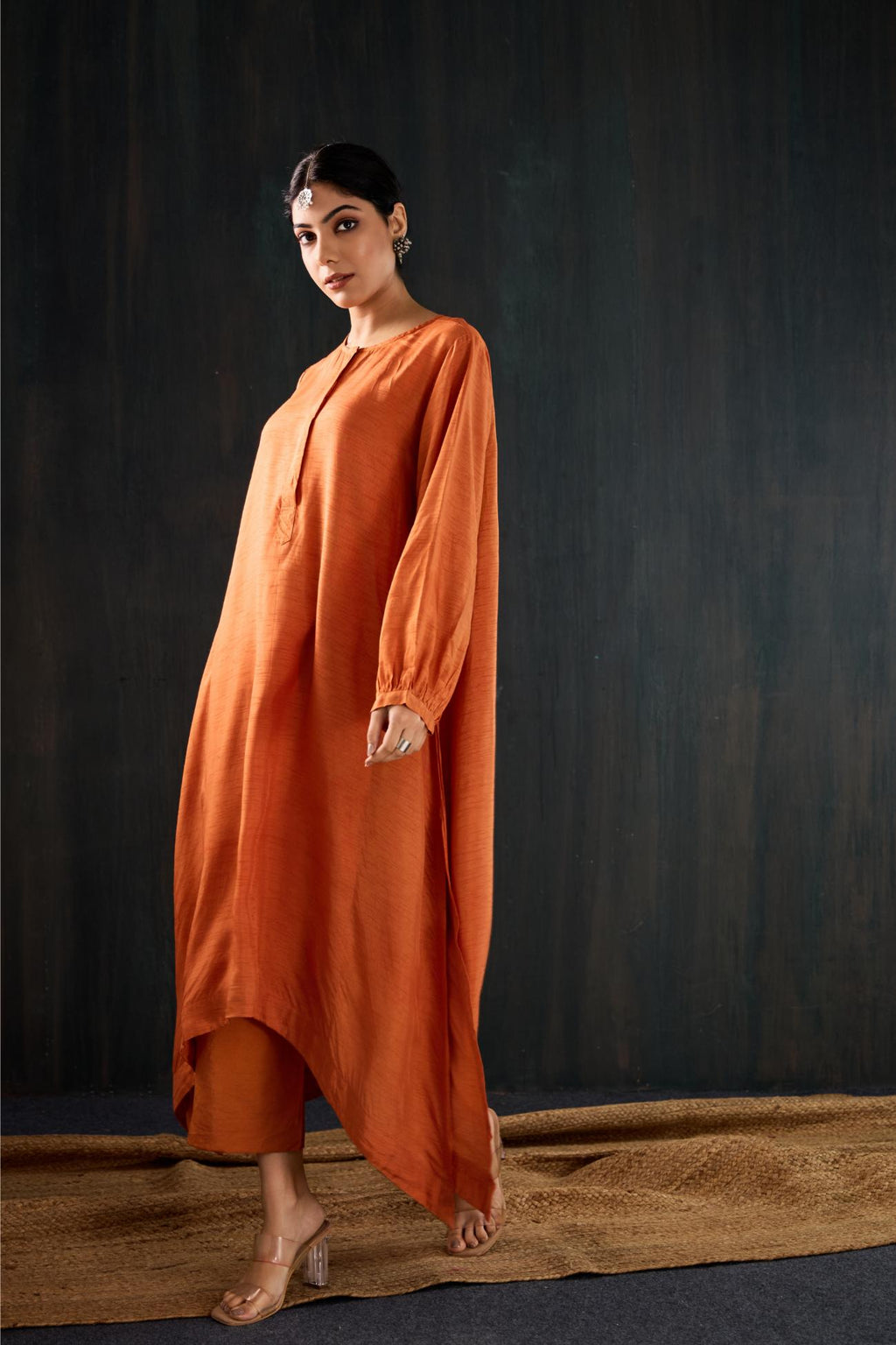 Kesar Dola Silk Kurta Set
