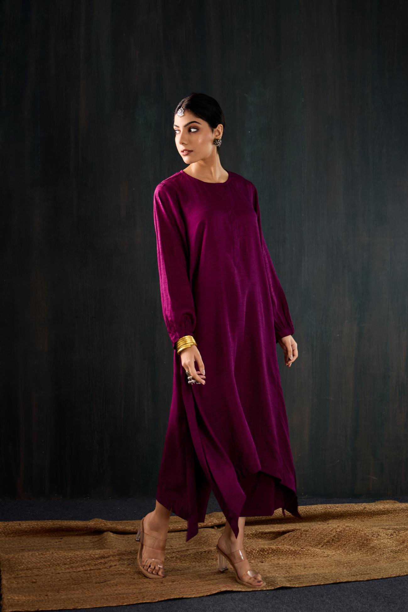 Aabroo Dola Silk Kurta Set