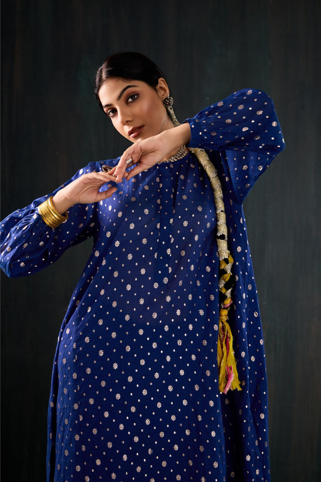Tara Chanderi Kurta Set