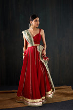Sindoori Cotton Silk Lehenga Set