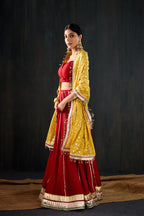 Surkhi Cotton Silk Lehenga Set