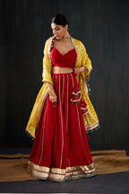 Surkhi Cotton Silk Lehenga Set