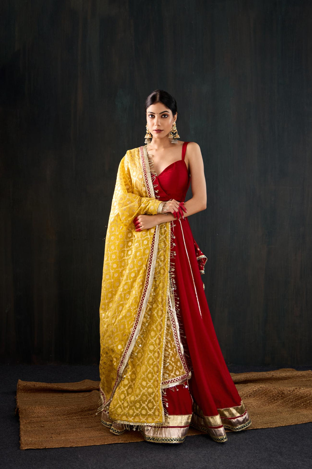 Surkhi Cotton Silk Lehenga Set