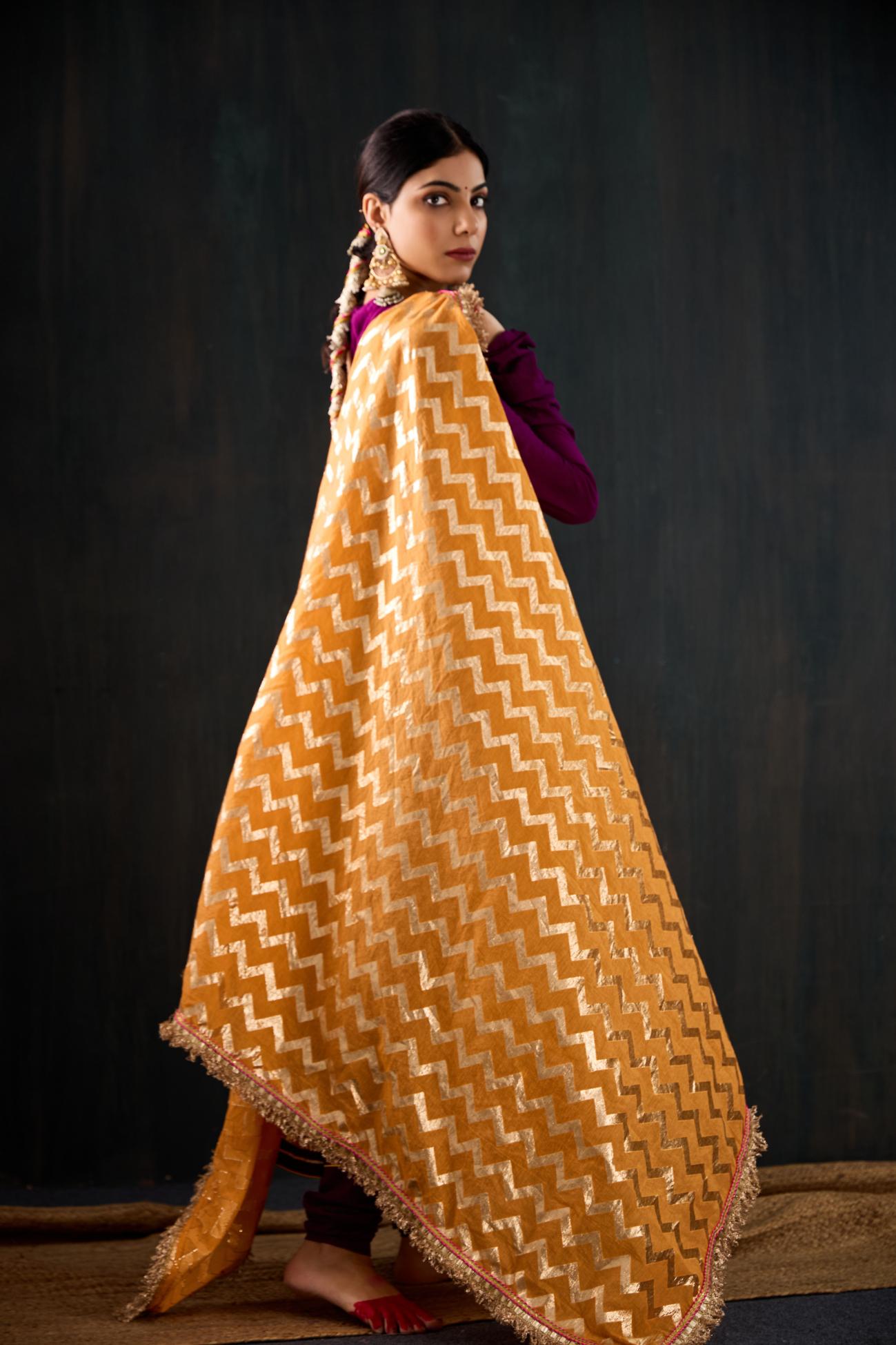 Leheriya Anarkali Set